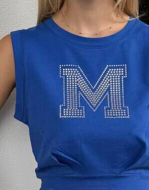 NEW ARRIVE GUIDE mhs yoga cotton top in blue